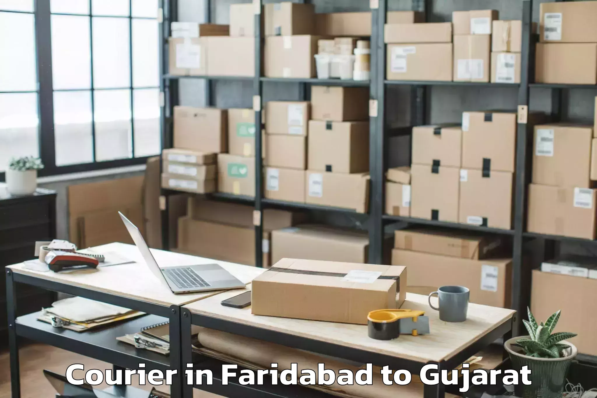 Affordable Faridabad to Inorbit Mall Vadodara Courier